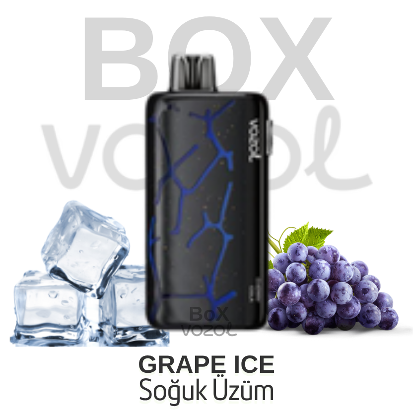 Vozol 45000 Puff - Grape Ice - Neon