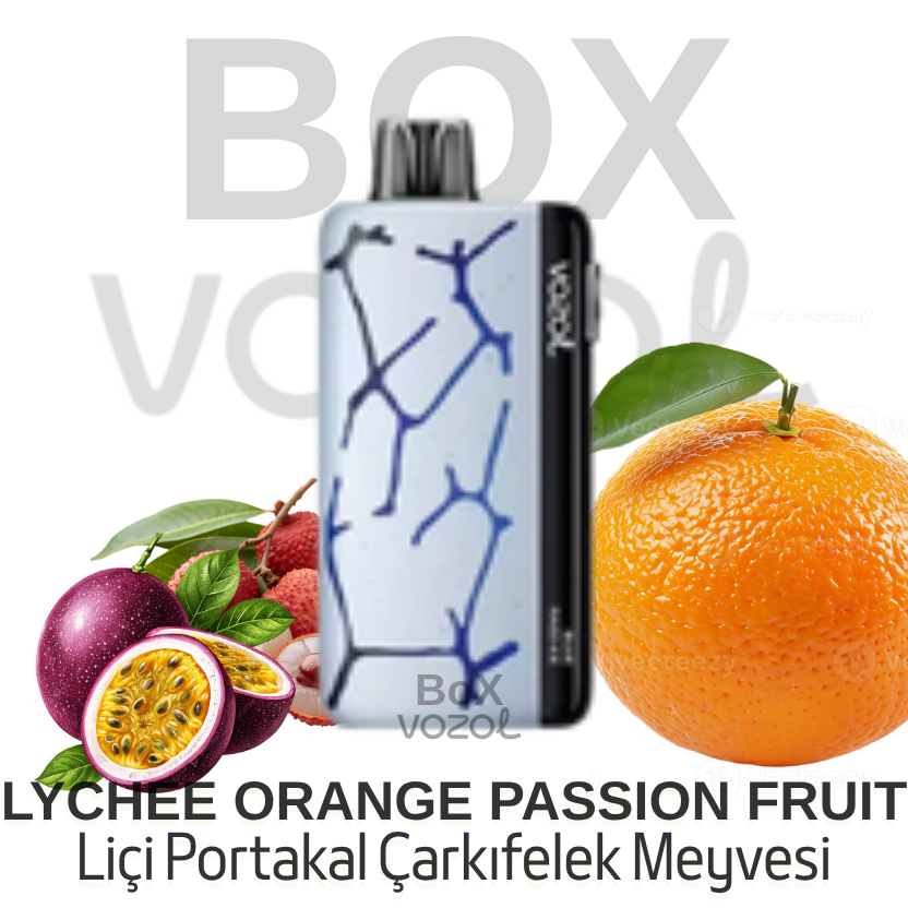 Vozol 45000 Puff - Lychee Orange Passion Fruit - Neon