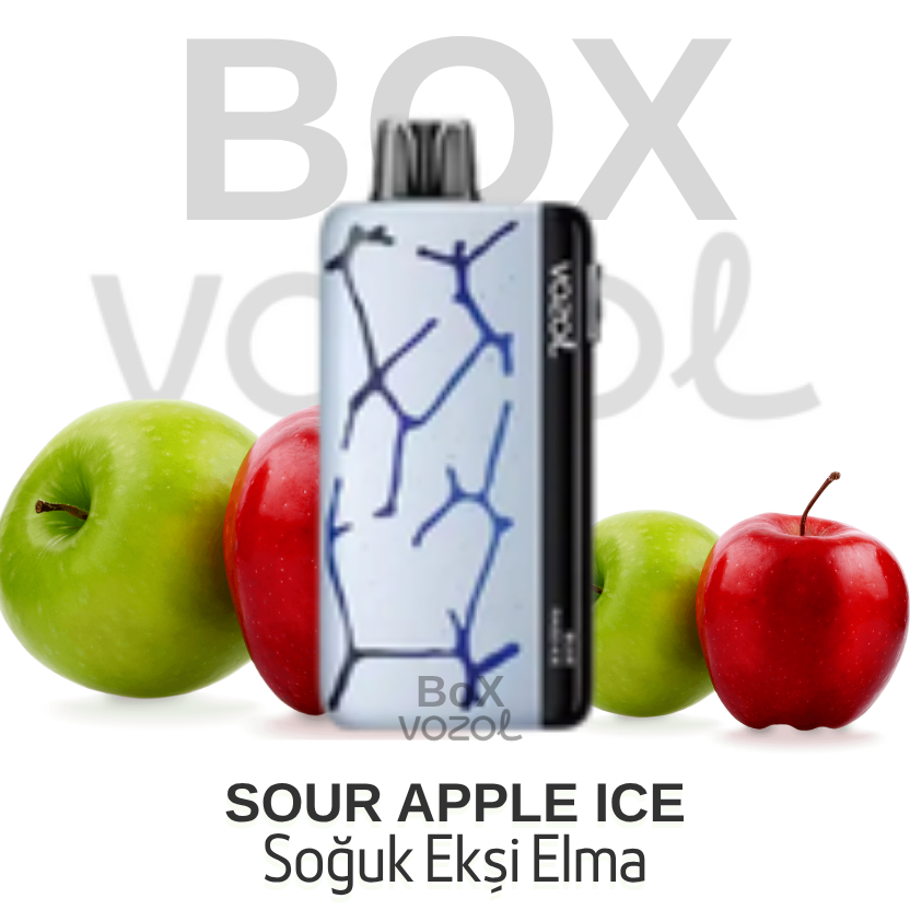 Vozol 45000 Puff - Sour Apple Ice - Neon