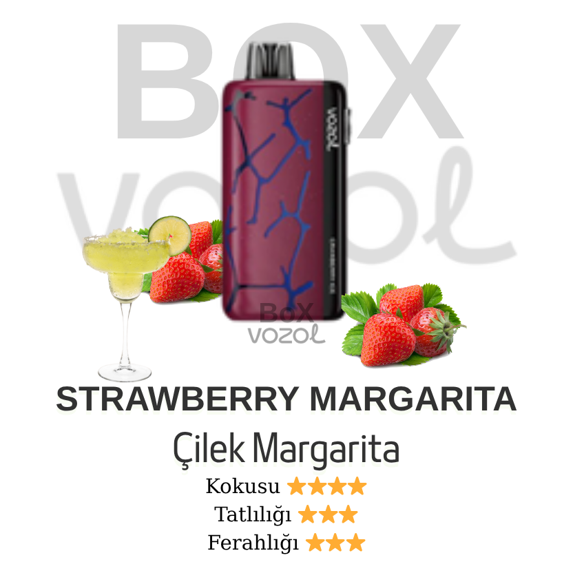 Vozol 45000 Puff - Strawberry Margarita - Neon