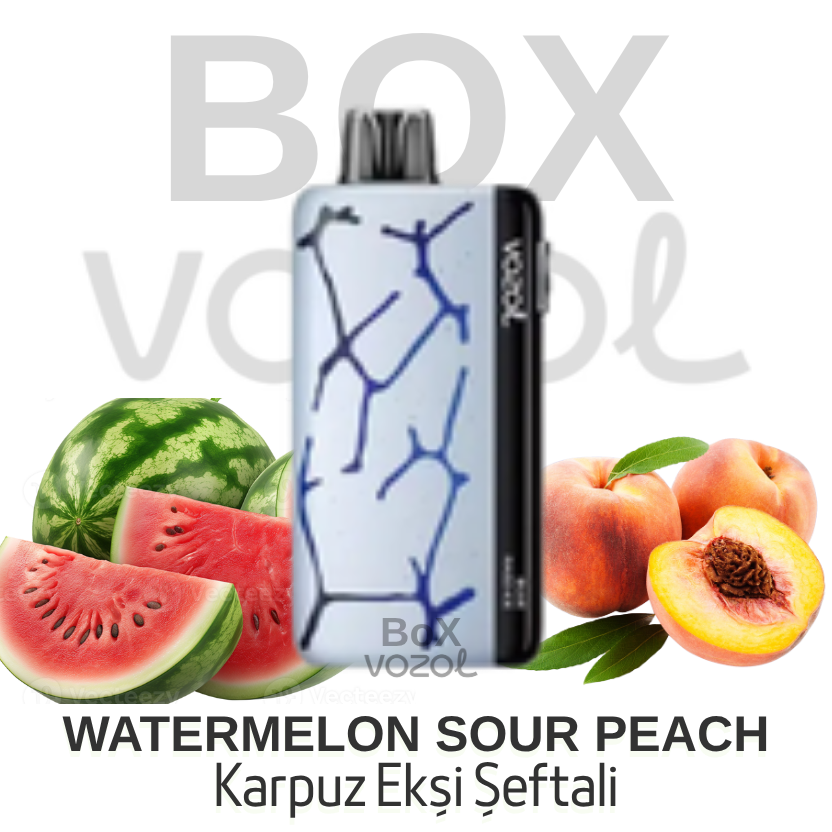 Vozol 45000 Puff - Watermelon Sour Peach - Neon