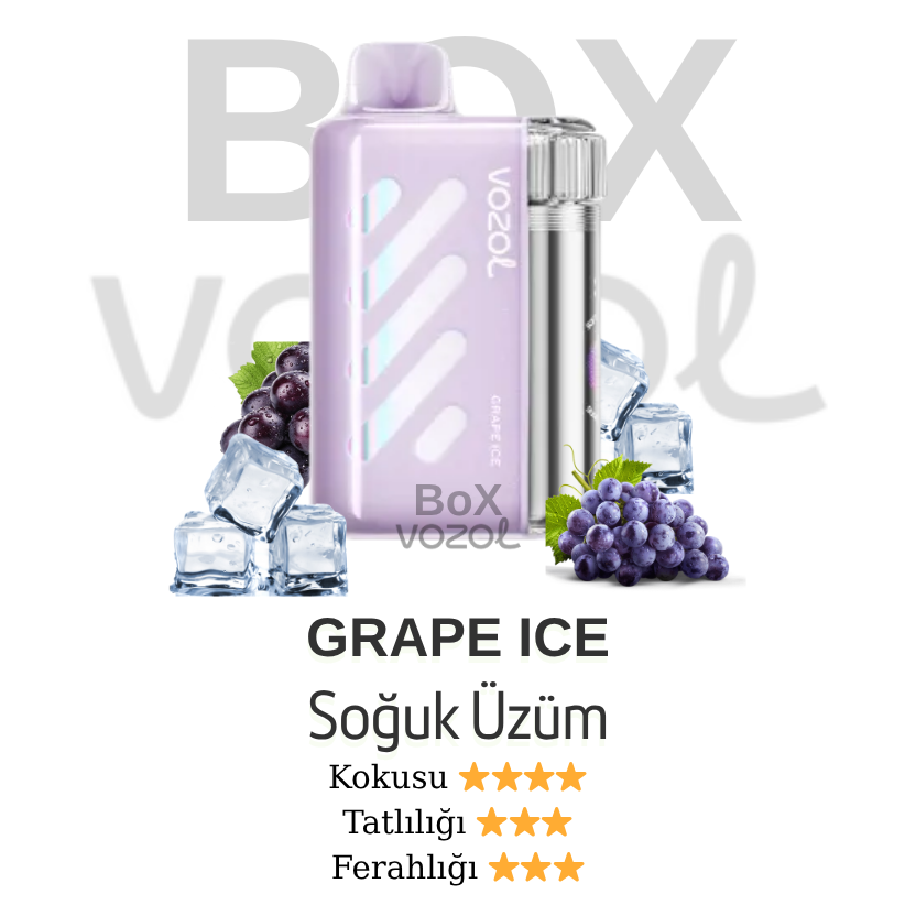 Vozol 40000 Puff - Grape Ice - Vista