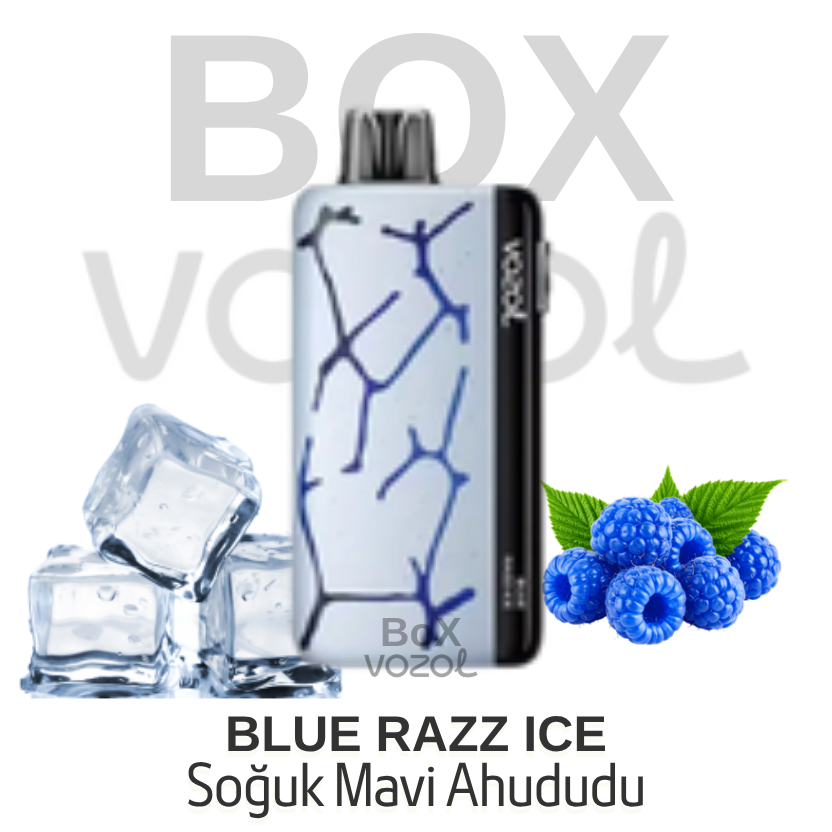 Vozol 45000 Puff - Blue Razz Ice - Neon