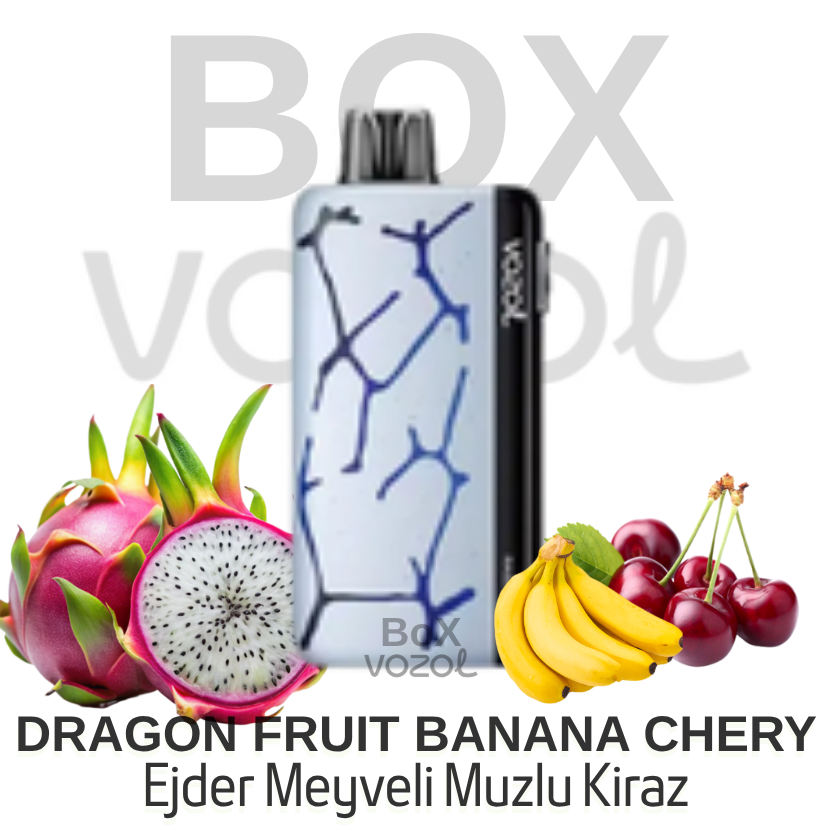 Vozol 45000 Puff - Dragon Fruit Banana Cherry - Neon