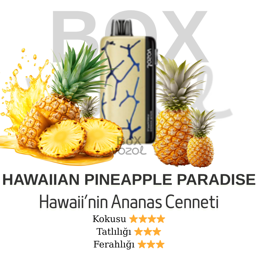 Vozol 45000 Puff - Hawaiian Pineapple Paradise - Neon