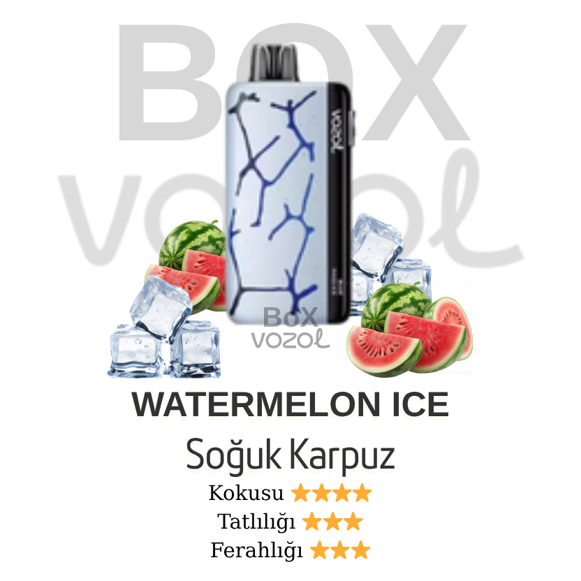 Vozol 45000 Puff - Watermelon Ice - Neon