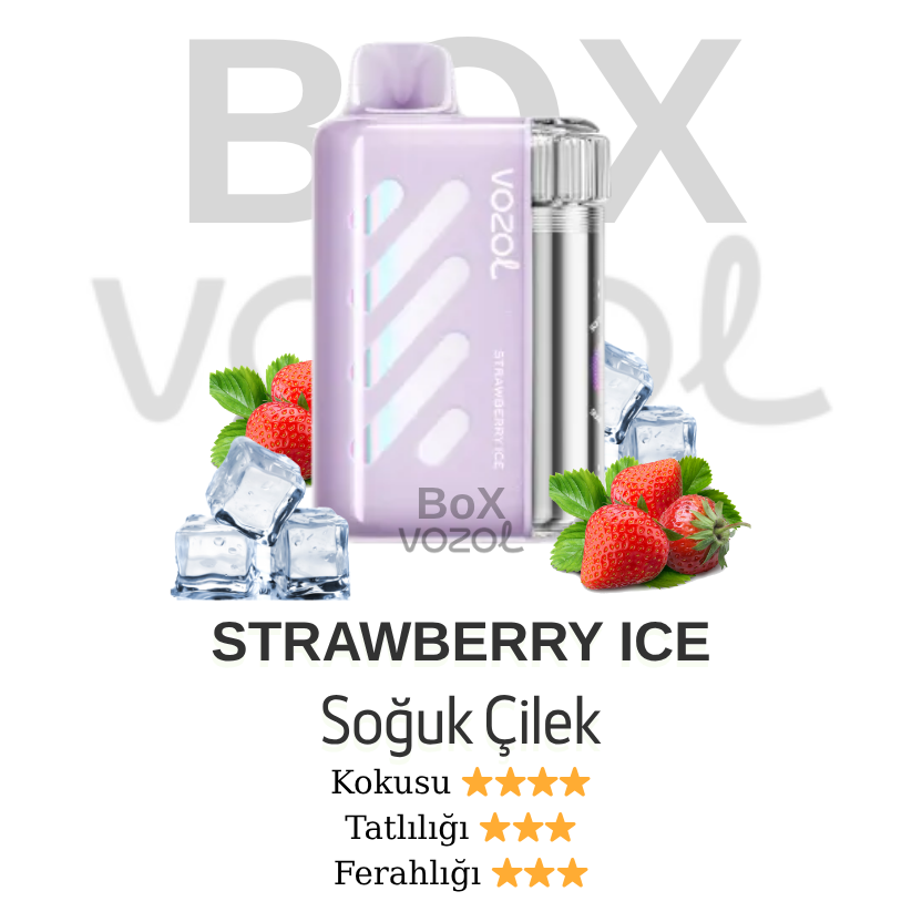 Vozol 40000 Puff - Strawberry Ice - Vista